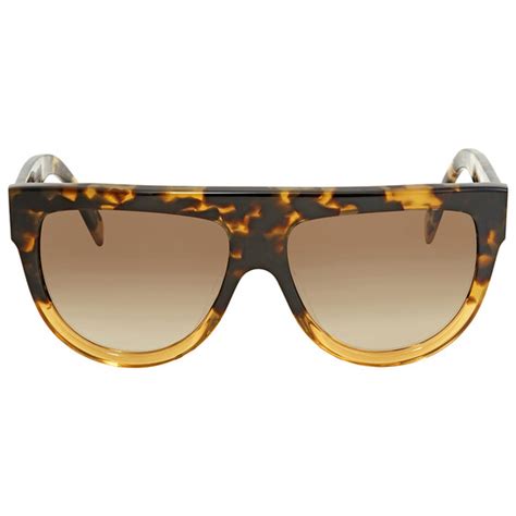 celine sonnenbrille cl 41026|Celine Brown Gradient Rectangular Sunglasses CL41026S .